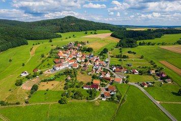 Bernshausen Dorf Draufsicht